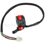 X-PRO 3 Function Left Switch Assembly with Choke Lever for 50cc-125cc ATV 8-Pin