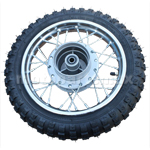 10" Rear Wheel Rim Tire Assembly 12mm Axle for 50cc 70cc 110cc Dirt Bike