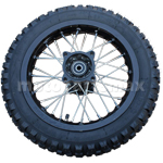 12" Rear Wheel Rim Tire Assembly for 110cc 125cc 140cc 150cc Dirt Bike