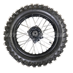 12" Rear Wheel Rim Tire Assembly 15mm Axle for 70cc 90cc 110cc 125cc Dirt Bike