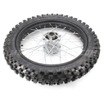 18" Rear Wheel Rim Tire Tube Assembly 15mm Axle 110/90-18 for 200cc 250cc Dirt Bikes