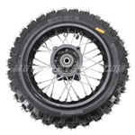 10" Rear Wheel Assembly 12mm Axle 2.5-10 Tire for 50cc 70cc 90cc 110cc Dirt Pit Bike