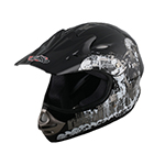 X-PRO Youth Motocross Off Road Cross Helmet DOT Approved Black S-XL