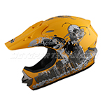 X-PRO Youth Motocross Off Road Cross Helmet DOT Approved Yellow S-XL