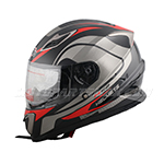 X-Pro Motorcycle Full Face Helmet Adult Street Bike Helmets DOT Approved Black S-XL