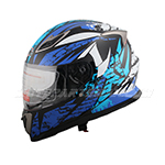 X-Pro Motorcycle Full Face Helmet Adult Street Bike Helmets DOT Approved Blue S-XL
