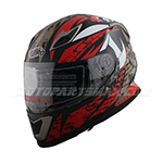 X-Pro Motorcycle Full Face Helmet Adult Street Bike Helmets DOT Approved Red S-XL