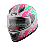 X-Pro Motorcycle Full Face Helmet Adult Street Bike Helmets DOT Approved Pink S-XL