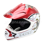 X-PRO Youth Motocross Off Road Cross Helmet, DOT Approved AS/NZS 1698, ECE R2205 Helmet, White, S-XL